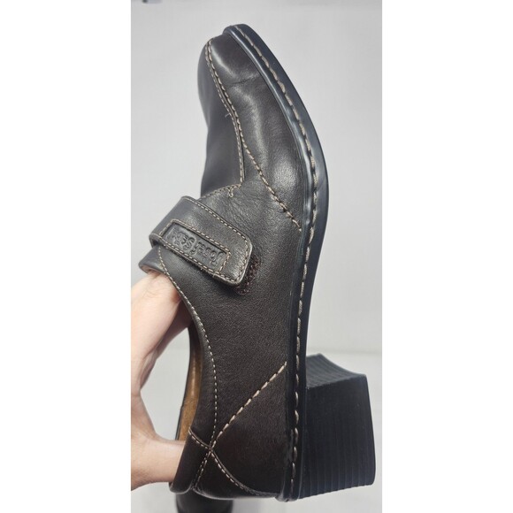 Josef Seibel Monk Strap Loafers Womens 37 US 6 Brown Square Toe 2" Block Heel - Picture 10 of 15